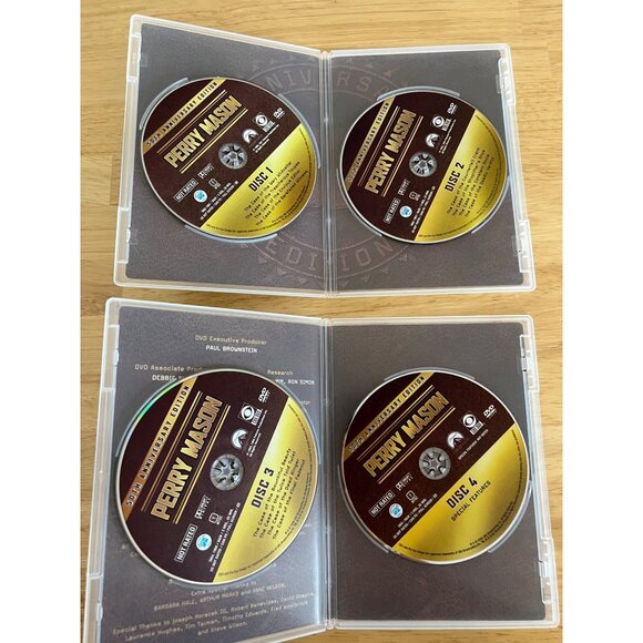 Perry Mason 50th Anniversary Edition DVD Box Set 4-Disc Collection TV Drama - Picture 2 of 4